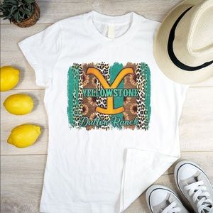 Yellowstone Dutton ranch leopard tee
